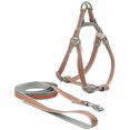 thumbnail image 1 of Dog Harness Vest, Adjustable Reflective Pet Dog Harness Vest Leash Nylon Walking Traction Rope, Leashes for Puppy Orange M, 1 of 4