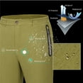 thumbnail image 4 of Little Donkey Andy Fleece Lined Softshell Pants for Men Winter Snow Ski Pants Lightweight Water Repellent Casual Cargo Outdoor Joggers Hiking Golf Climbing Trousers, Olive Heather, 2X-Large, 4 of 7