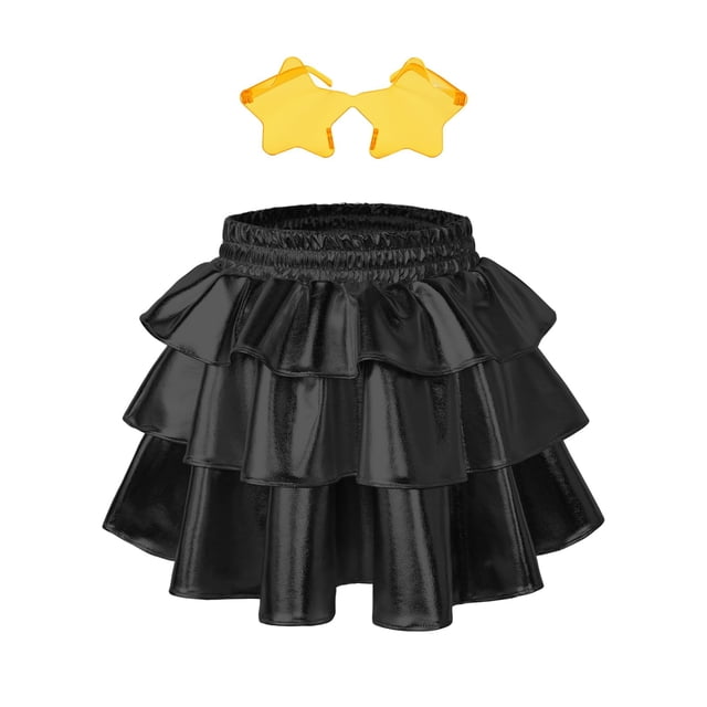 Falda + Shorts para Niñas Perfashion Tutu de Lentejuelas Negro