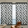 thumbnail image 4 of Butterfly Sheer Curtain Panels for Girls Nursery Bedroom, Toddler Gold Print Linen Textured Farmhouse Rod Pocket Window Drapes 79 Inch for Kids Adult Room, 2 Panels, Black, 4 of 5