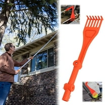 ACDANC Gutter Cleaning Tools Mini Rake Rotatable Handle Gutter Cleaning Tools From The Ground Great For Roofs Gutters And Hard To Reach Areas Easily Leaves Branches And Sca