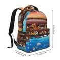 thumbnail image 2 of Easygdp Animals On Noah's Ark2 Mochila Ergonómica Versátil para Laptop - Múltiples Bolsillos, Correas Ajustables, Unisex para Escuela, Viajes y Actividades al Aire Libre-One Size, 2 of 5