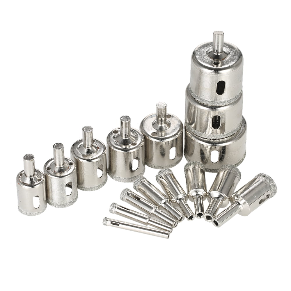 Details about   Metal Diamond Drill Bit Set 10mm-45mm Tile Marble Glass Ceramic Hole Saw Drill 