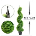 thumbnail image 2 of Artificial Topiary Outdoor Boxwood Spiral Topiary Tree 3.6ft (2 Pieces) Faux Topiary Tree Outdoor Feaux Plant for Decorative Indoor/Outdoor/Garden (43inch), 2 of 7