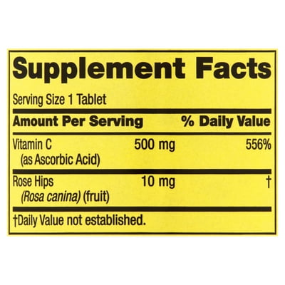 Buy Spring Valley Vitamin C Supplement With Rose Hips 500 Mg 250 Count 2 Pack Online In Taiwan