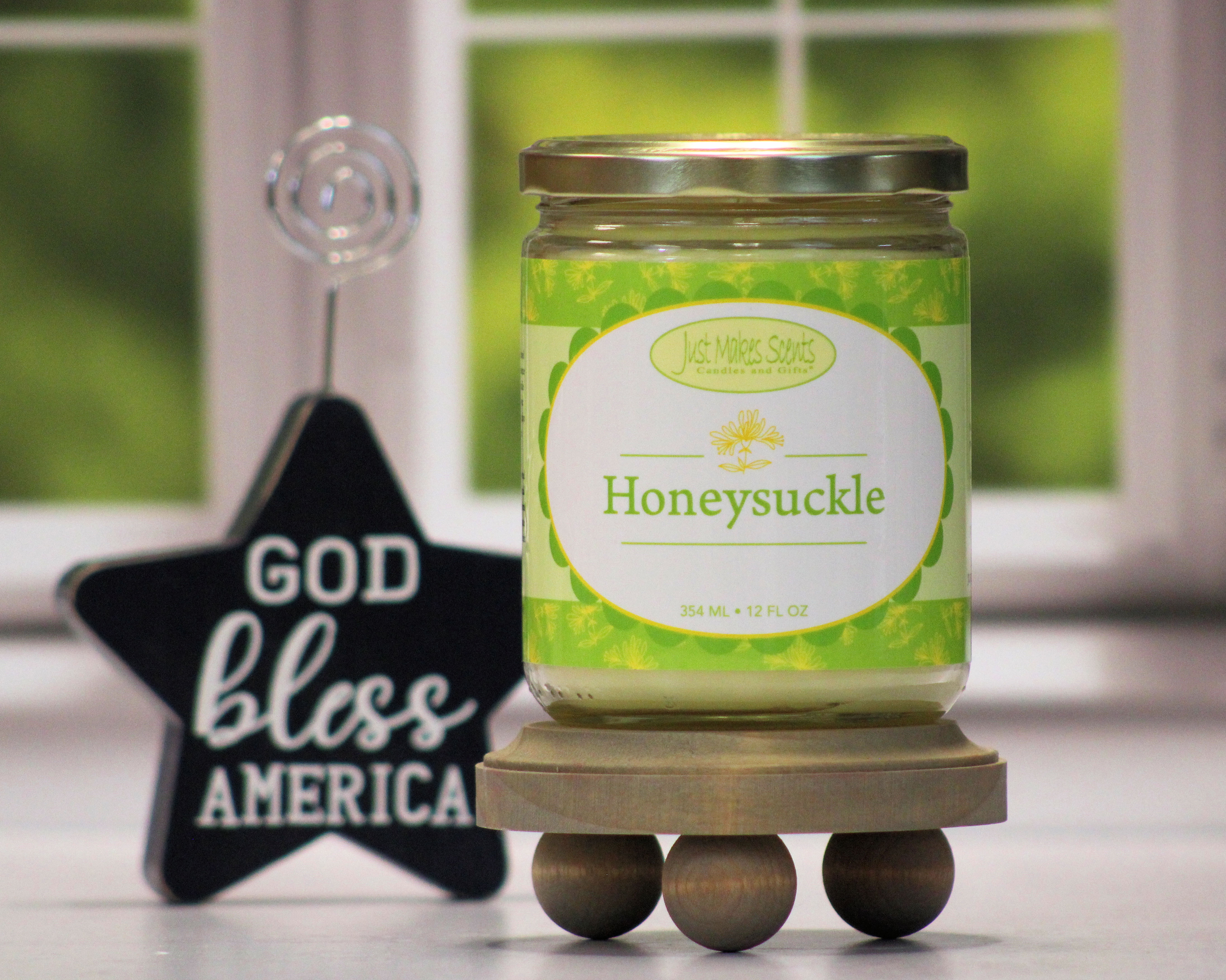Honeysuckle Salsa Jar Candle 12 oz -Just Makes Scents Candles & Gifts