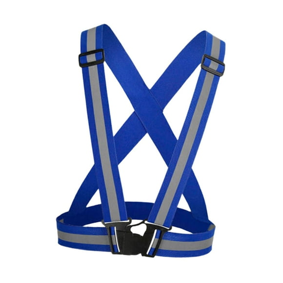 Safety Security Vest Reflector Lightweight Professional Reflective Safety Straps Blue