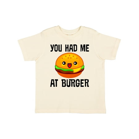 

Inktastic You Had Me at Burger Gift Toddler Boy or Toddler Girl T-Shirt