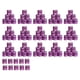 thumbnail image 1 of Anillos de pie de paloma Sunnimix, 100 Uds, Tamaño 8mm, Violeta, Material aluminio, 1 of 4