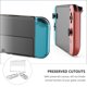 thumbnail image 2 of 1 juego de carcasa protectora transparente para consola de juegos compatible con Switch OLED, 2 of 5