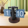 thumbnail image 1 of Retro Flip Down Clock, Flip Desk Clock, Vintage Design Auto Flip Mechanical Gear Table Clock, Large Number, Battery Powered, for Home, Office, 1 of 7