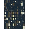 thumbnail image 1 of Ahgly Company Machine Washable Indoor Rectangle Transitional Night Blue Area Rugs, 7' x 10', 1 of 7