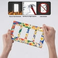 thumbnail image 4 of Flower Doodle Switch Cover Decorative Wall Plate / 4-Gang 4-Decor / Standard Size 4.5x8 in, 4 of 5