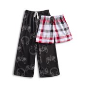 Wonder Nation Boys Sleep Pants and Shorts Set, 2-Pack, Sizes 4-18