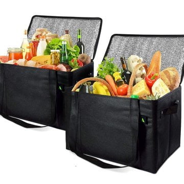 2 pack Large Insulated Shopping Bag 