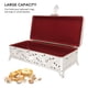 thumbnail image 4 of Caja De Baratijas Vintage Patrón Exquisito Gran Capacidad Velvet Suave Dentro De La Joya De Protección Contra El Polvo Para Mujeres Pendientes De Collar Para Hombres Anillos De, 4 of 7