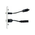 thumbnail image 3 of C2G/Cables to Go 39874 HDMI and USB Pass Through Single Gang Wall Plate, Brushed Aluminum, 3 of 4