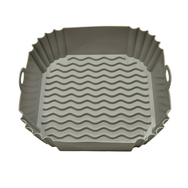 SXcggal Friteuse à Air Chaud Carrée Plateau de Cuisson en Silicone Friteuse à Air Carrée Silicone Multicolore Durable Outils de Cuisine Incassables Multifonctionnels Sains
