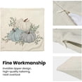 thumbnail image 6 of Fall Pillow Covers 18 x 18 Inch Set of 2 Watercolor White Blue Pumpkin Throw Pillows Decorative Outdoor Fall Thanksgiving Leaves Autumn Pillowcases Linen Cushion Cases for Home Bed Sofa Couch, 6 of 6