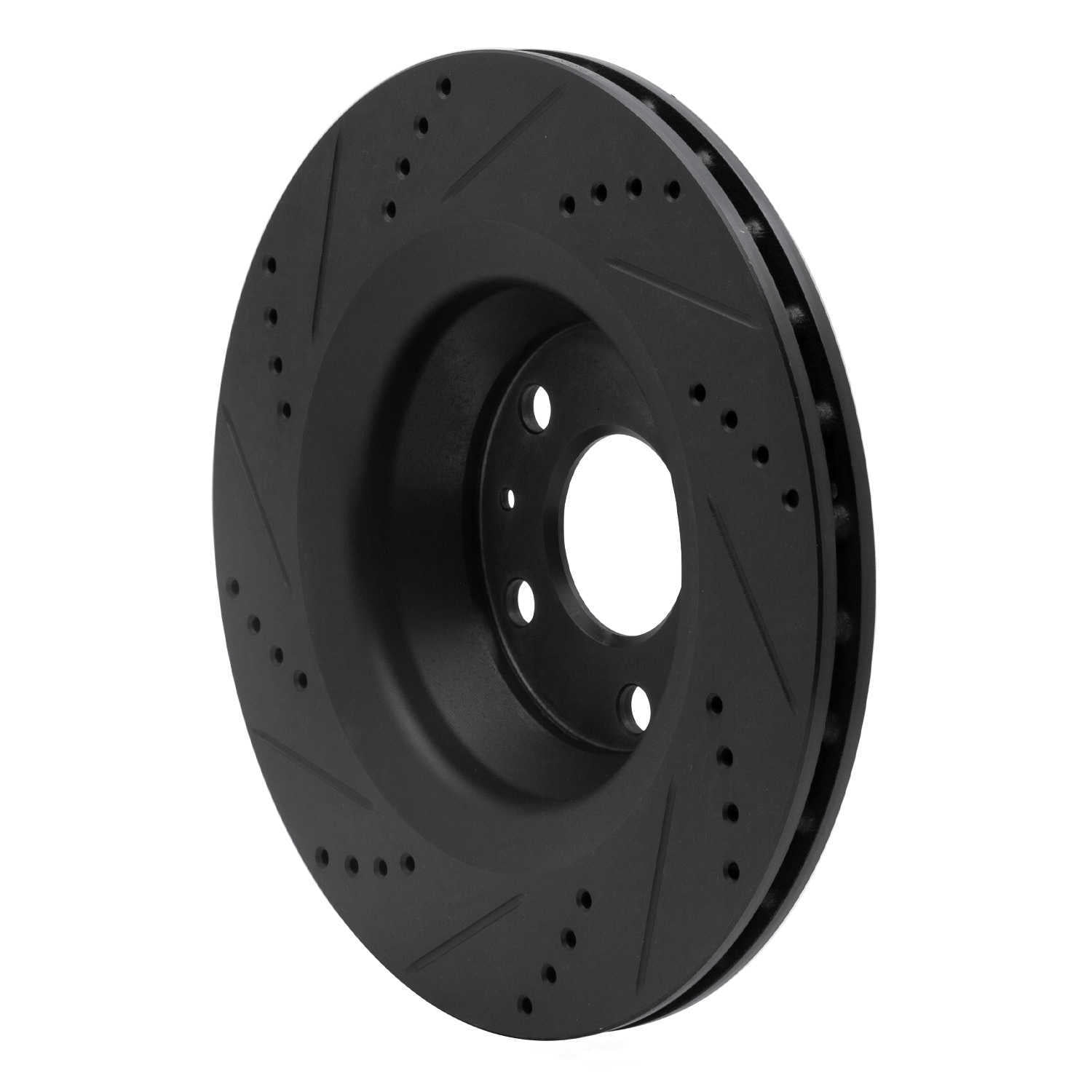 Dynamic Friction Company 633-73055R DFC Brake Rotor - Drilled And Slotted - Black