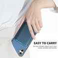 thumbnail image 5 of Allytech 2 in 1 Detachable Wallet Case for Samsung Galaxy A05, [Thin & Light] [Compatible with MagSafe] Luxury PU Leather Card Holder Soft Bumper Shockproof Anti-Scratch Magnetic Case, Blue, 5 of 11