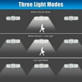 thumbnail image 3 of 130 Led Motion Sensor Outdoor Solar Light, 1300 Lumen Solar Garden Light, Solar Lamp With 5m Cable, Led Wall Spotlight With Remote Control, Ip65 Water, 3 of 4