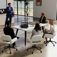 thumbnail image 3 of Homy Casa 63 in. Computer Desk with Thick Top and Flat Metal Legs, Multi-Use Meeting Table, 3 of 10