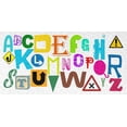 thumbnail image 2 of Phillip, Jamie 18x11 White Modern Wood Framed Museum Art Print Titled - Alphabet, 2 of 4