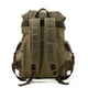 thumbnail image 4 of Mochila para exteriores, mochila informal para estudiantes, mochila de viaje de gran capacidad, bolsa de lona con costuras de cuero para montañismo, 4 of 5