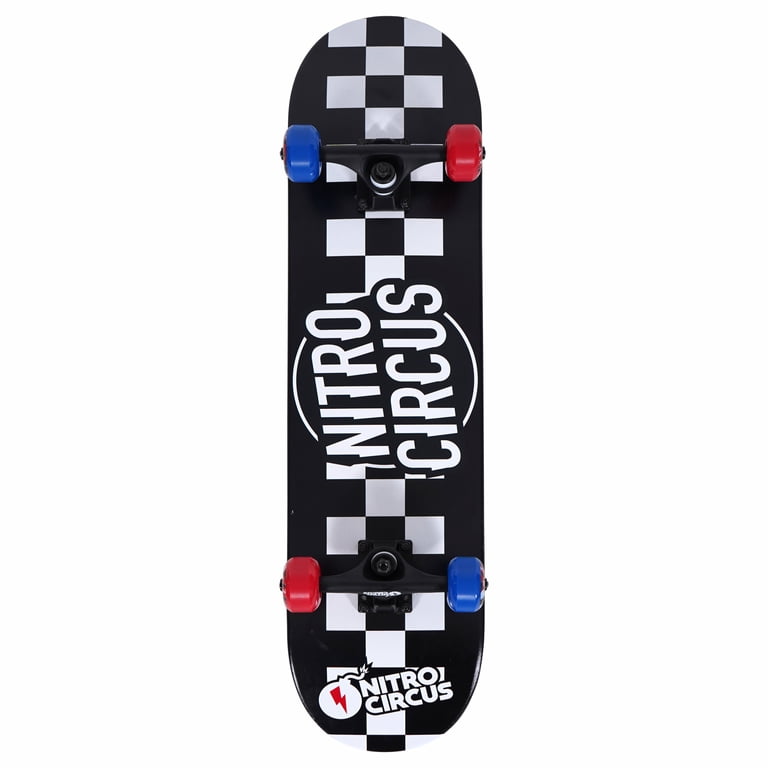 Nitro Circus 31" Skateboard with Race Flag Design photo 1