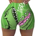thumbnail image 2 of Balery CROCODILE HEAD Pantalones cortos de entrenamiento estampados para mujer, sin costuras, ajustados, para gimnasio, yoga, correr, deportes, ejercicio activo, fitness.-X-Large, 2 of 8