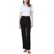 thumbnail image 2 of Pantalones de trabajo rectos para mujer INSPIRE CHIC, de alta elasticidad, pantalones casuales, pantalones de oficina, talla XL, color negro, 2 of 6