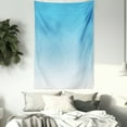 thumbnail image 3 of Ombre Tapestry, Skyscapee in the Spring View Tropical Blue Inspired Vivid Colored Modern Design Print, Wall Hanging for Bedroom Living Room Dorm Decor, 60W X 80L Inches, Blue White, by Ambesonne, 3 of 5