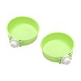 thumbnail image 1 of Cuenco extraíble 2 en 1 para perros para jaulas, alimentador de comida para cachorros, plato de agua con soporte para pernos, cuenco colgante de acero inoxidable para mascotas, cuenco de agua para, 1 of 6