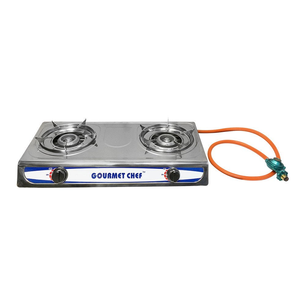 Portable 2 DOUBLE Burners Stove Range Propane Gas Stove 20 000 BTU Walmart