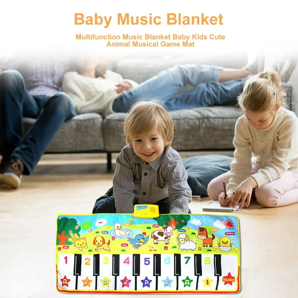 Manta musical multifunción para bebés y niños, alfombrilla de juego Musical con animales bonitos (1358) Likrtyny Para estrenar