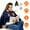 Blue, variant on Moclever Wearable Heating Blanket for Women Men, 59x31in Electric Heated Throw Double-Sided Flannel Machine Washable 3 Heating Levels Battery Operated, Blue