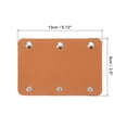thumbnail image 2 of Luggage Handle Wrap, 2 Pack PU Handbag Grip Cover Identifier with Clasp for Suitcase, Orange, 2 of 5
