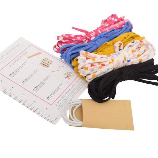 Confetti Carnival Women's Eco DIY Scrunchie Kit