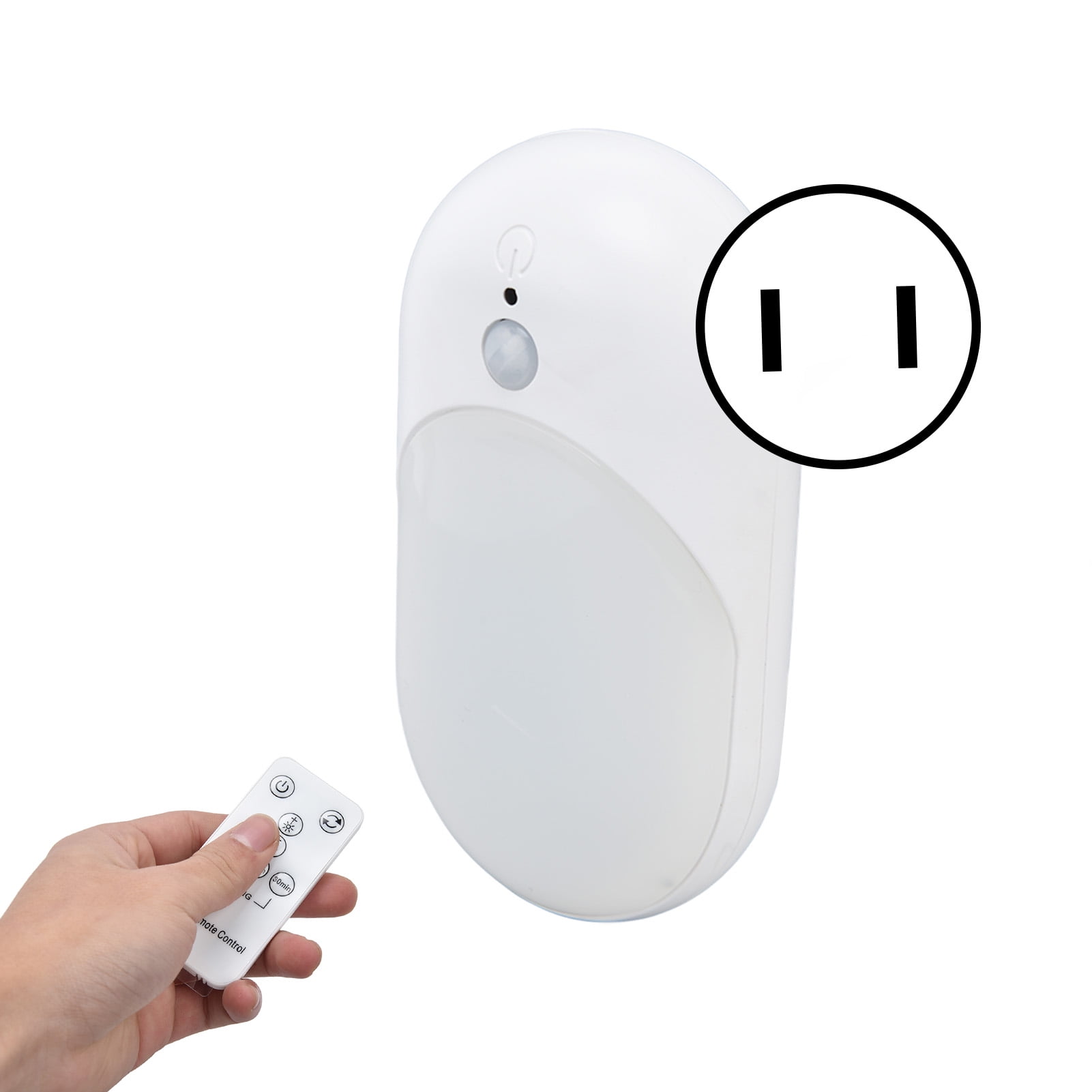 LED Infrared Sensor Night Light 0.5W 110220VAC, Remote Control Timing