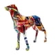 thumbnail image 2 of Escultura de perro colorida, estatua de animal, figura decorativa coleccionable Pintada, 2 of 4