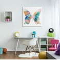 thumbnail image 2 of Stupell Industries Pastel Watercolor Pattern Butterfly Silhouette Painting Graphic Art Gallery Wrapped Canvas Print Wall Art, Design by Susan Jill, 2 of 7