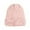 Pink, variant on Winter Thick Solid Color Flipped Brim Knit Hat - Casual Warm Pull-On Head-Covering Versatile Cold Weather Cap for Adults,Winter Hats for Women ,Size:One Size