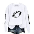 thumbnail image 2 of Game Day Sweatshirt for Women Baseball Graphic Crewneck Pullover Cozy Long Sleeve Top for Casual Gameday Outfits Baseball Season, 2 of 4