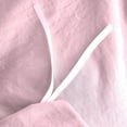 thumbnail image 5 of D.N.G. BEDDINGS Luxurious 3 Piece Double Ruffle Duvet Cover With Zipper Closure, 100% Egyptian Cotton, 800 Thread Cotton Twin/Twin XL Size Light Pink Solid, 5 of 6