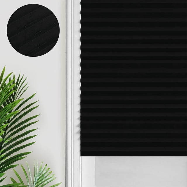 Store Plissé Occultant pour Fenêtre en Tissu Non Tissé, Rideau Plissé, Rideaux de Protection de la Vie Privée, Accessoires de Décoration Intérieure