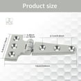 thumbnail image 4 of GHOJET 2Pcs T Hinges Set 4/6inch Marine Grade 316 Stainless Steel Deck Hinge Heavy Duty Cabinet T Type Hinge Hardware Premium Boat Hatch Hinge with 12 Screws for Boat Locker Cabinet Deck, 4 of 6