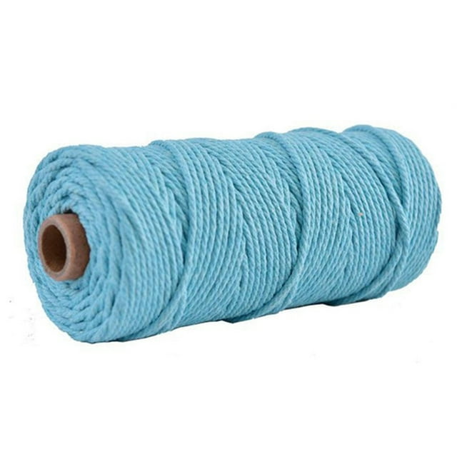 Cotton Macrame Colorful Woven Rope Twisted Crafts 328Ft Tapestry Art Manual Home Textile Party Wedding Decoration Diy Braid Wide 0.12In
