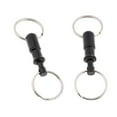 thumbnail image 4 of 2x Detachable Pull Apart Quick Release Keychain Key Separate Key Black, 4 of 4