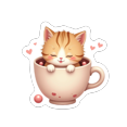 thumbnail image 6 of cartoon Cat Themed Stickers, Waterproof Cat Themed Sticker for Water Bottle Laptop Phone Cases Planner Skateboard Luggage Helmet Party Favor Decor, Ideal for Adults Teens Teacher Rewards, 6 of 9